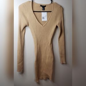 Ribbed sweater dress